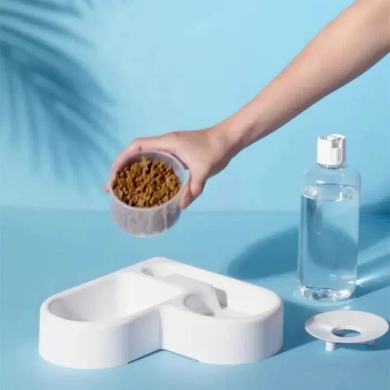 Food feeder compartment of automatic pet bowl