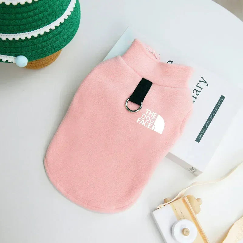 Color variants of fleece winter dog sweater vest