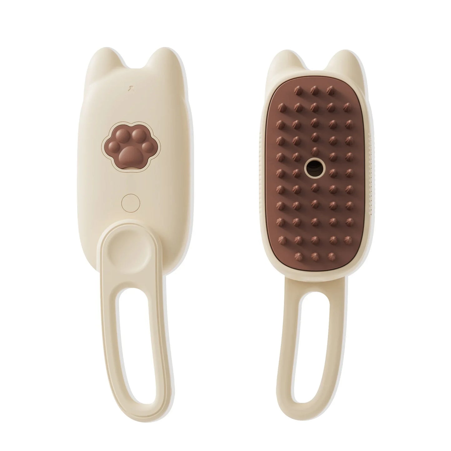 Detangling Steam Brush for Pets – White Color
