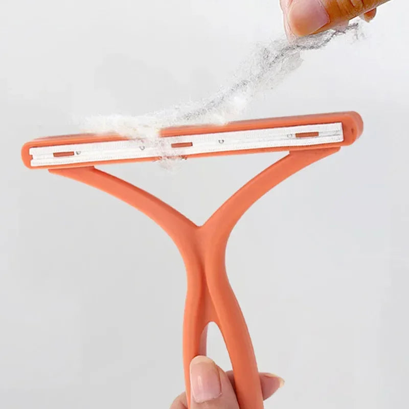 Example of pet hair collected by portable lint remover