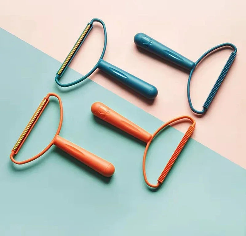 Ergonomic handle design of portable lint remover for easy use