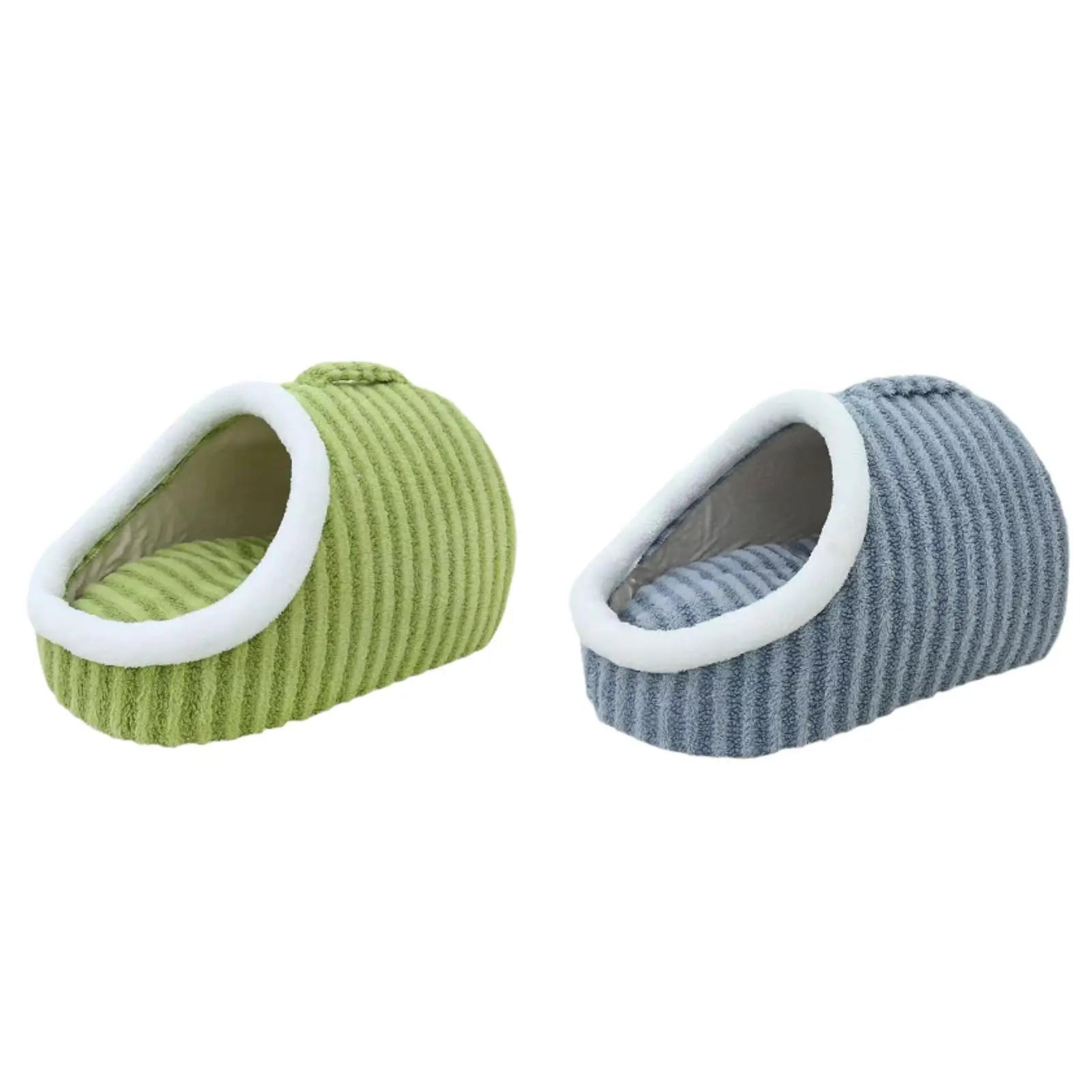 Self‑warming slipper‑shaped pet house bed for cats and small dogs