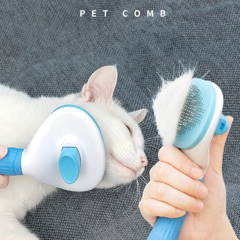 Stainless steel pet grooming comb for long hair dogs and cats
