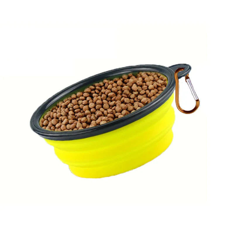 Hydration On the Go: Portable Folding Pet Bowl with Keychain 🐾🥤