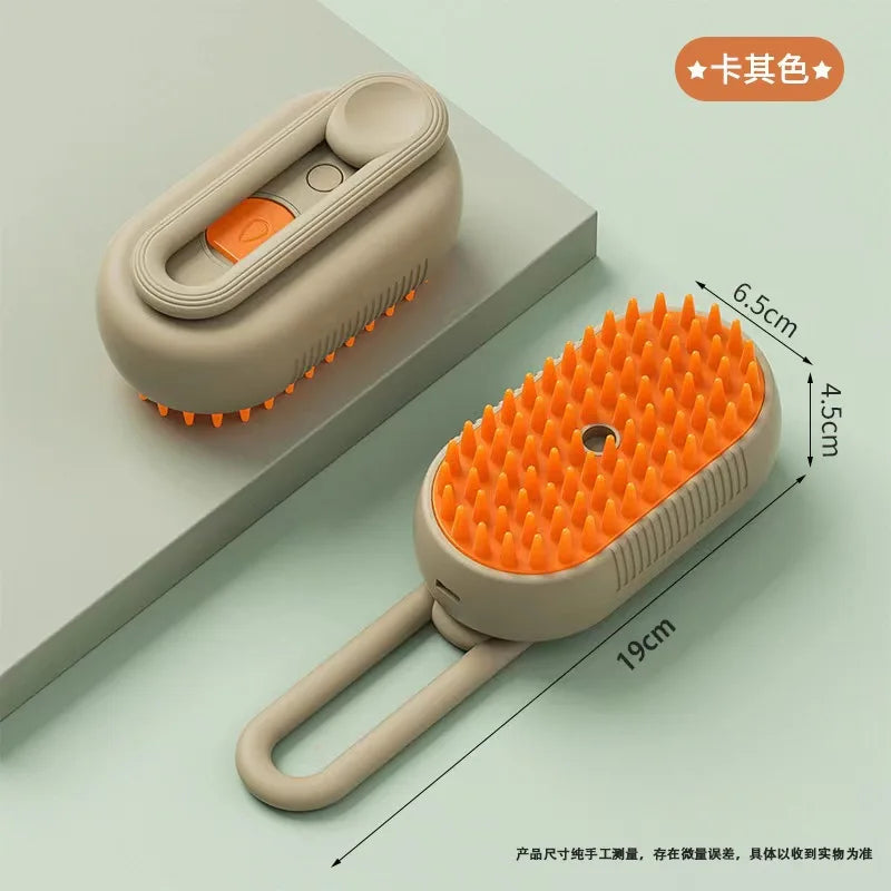 Using Steam Brush for Dog Hair Removal – Demo

