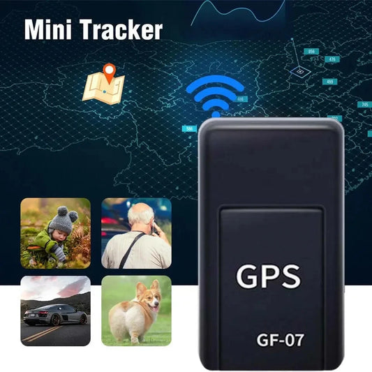 GF07 USB rechargeable GPS tracker with charging cable
