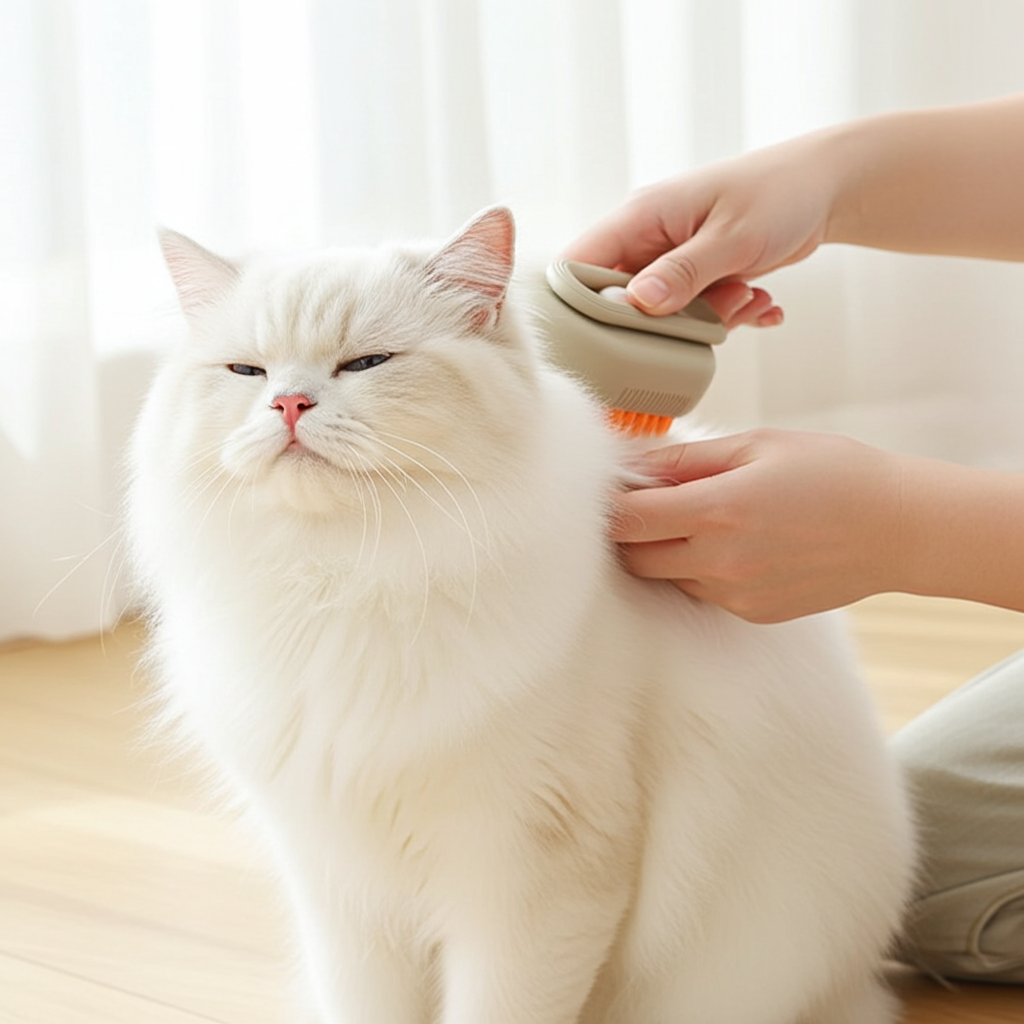3-in-1 Pet Steam Brush for Dogs & Cats