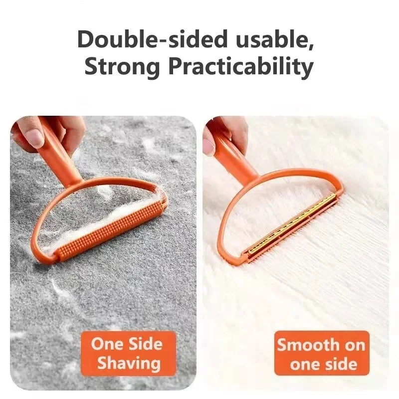 Ergonomic handle design of portable lint remover for easy use