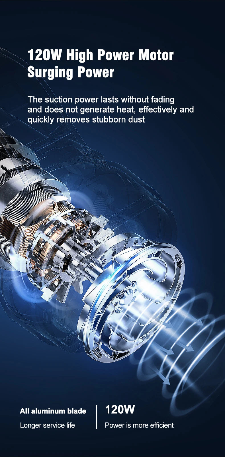 Close-up of vacuum nozzle showing suction power
