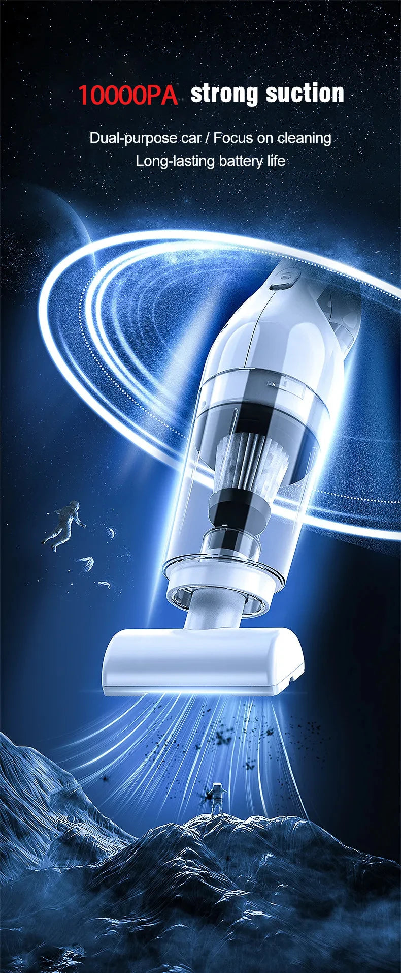 Cleaning car upholstery with handheld vacuum
